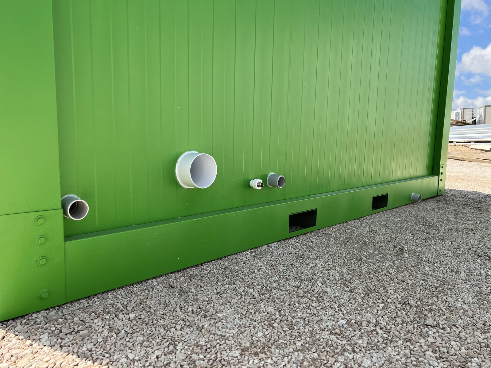 110x300 Grün WC Umkleide Container (DE)