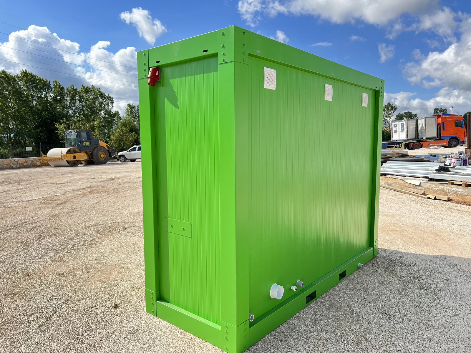 110x300 Grün WC Umkleide Container (DE)