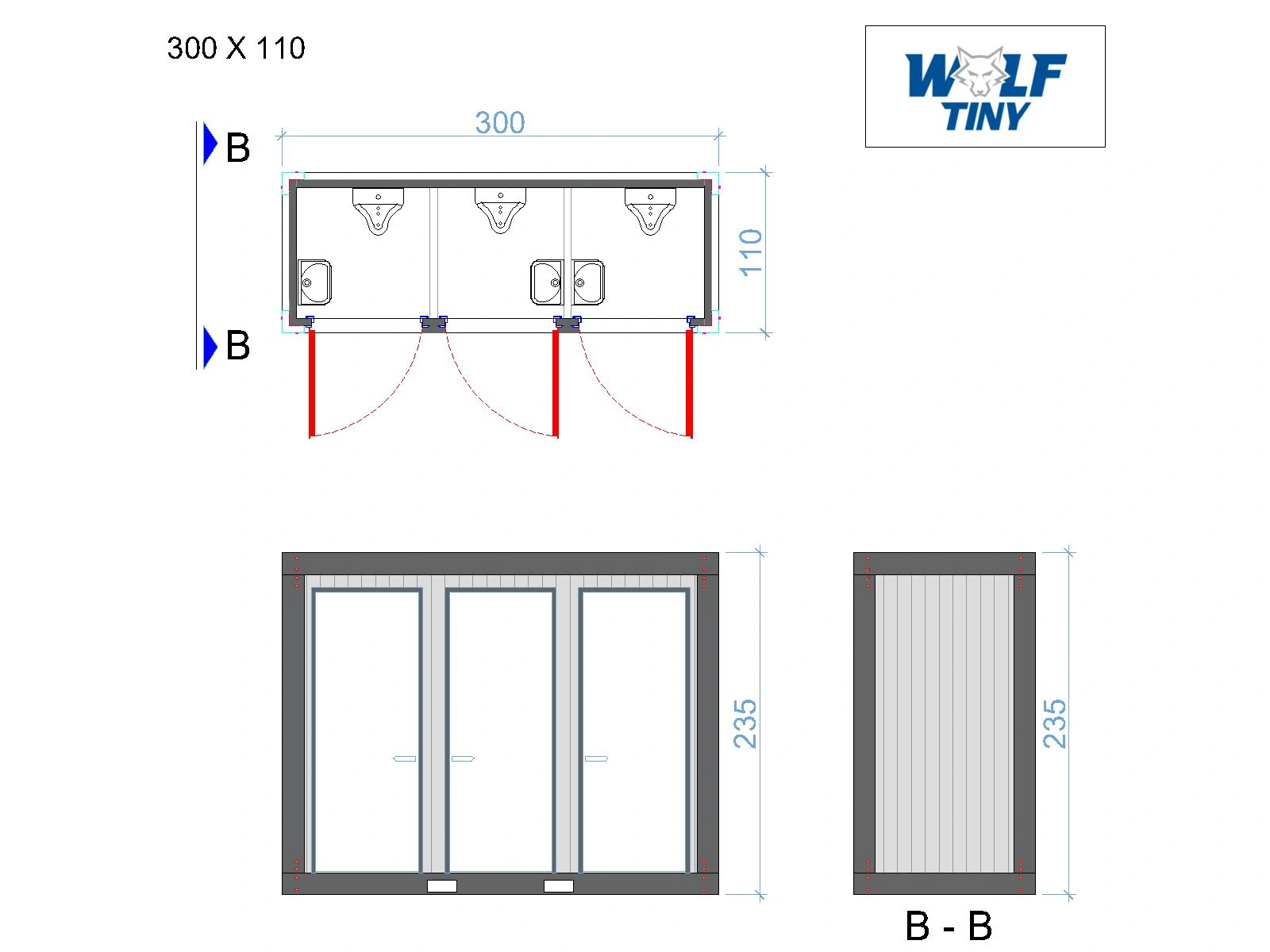 110x300 Urinal Urinal Urinal (DE)