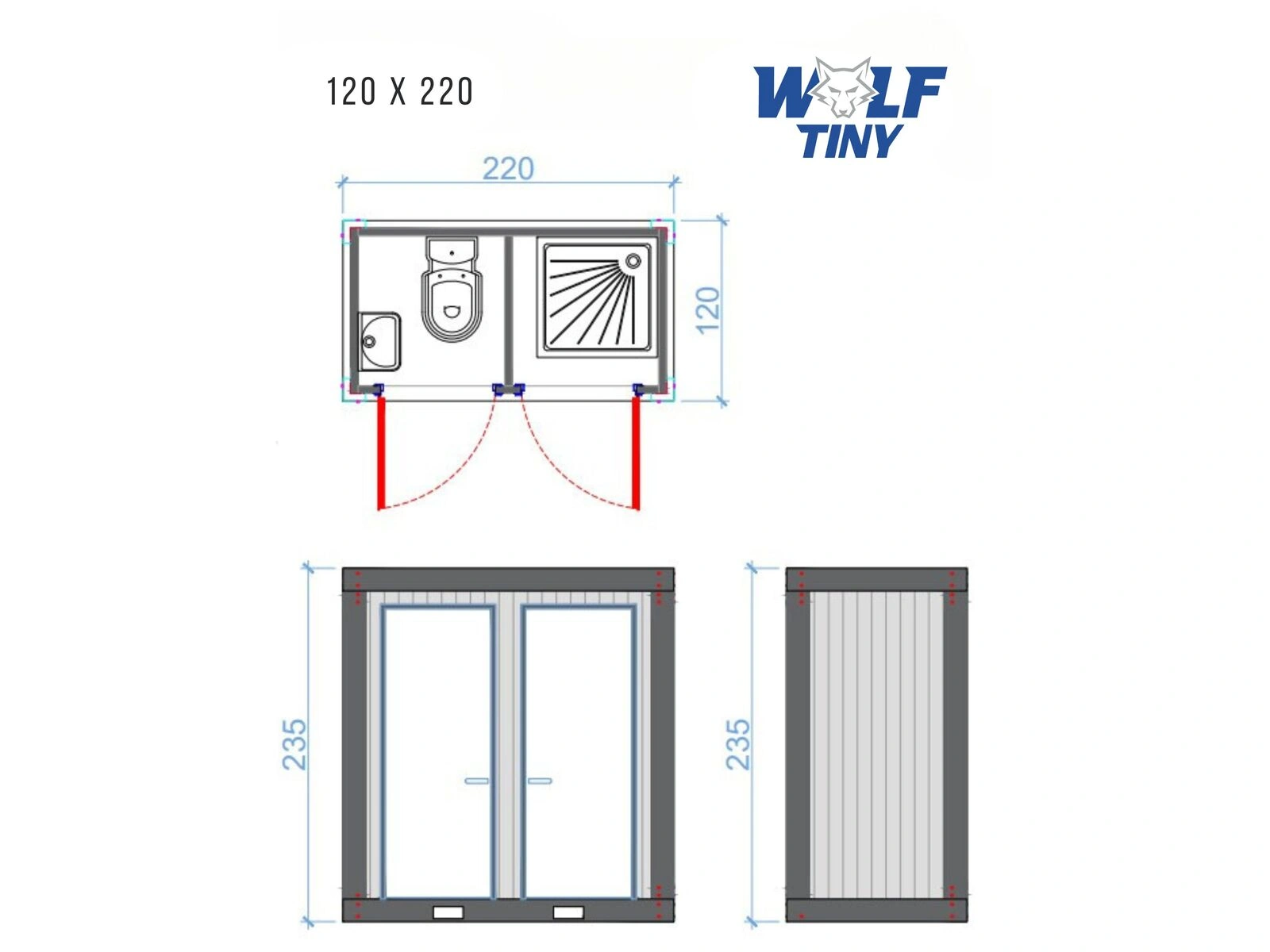 120x220 WC Dusche (DE)