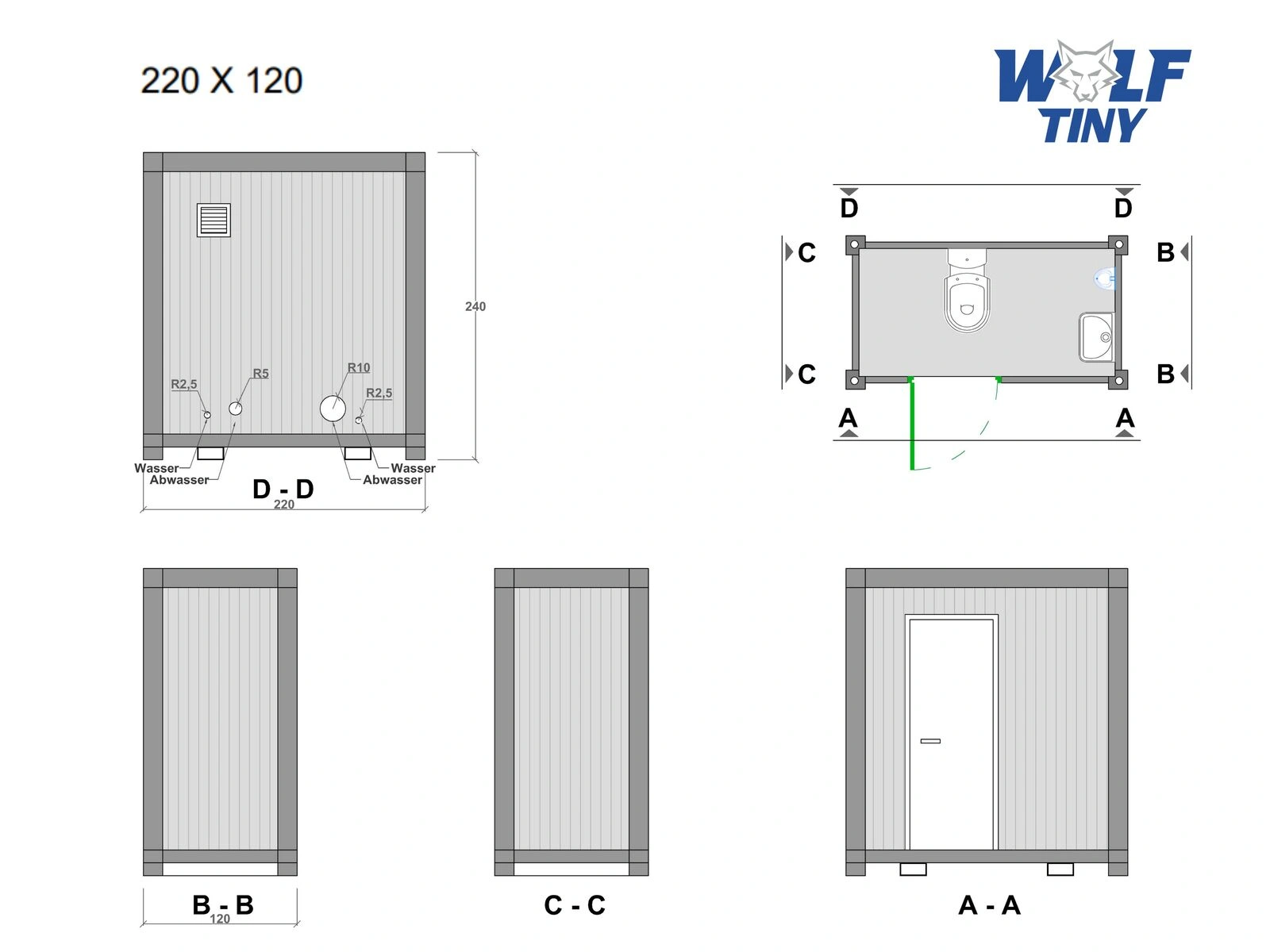 120x220 WC Urinal (DE)