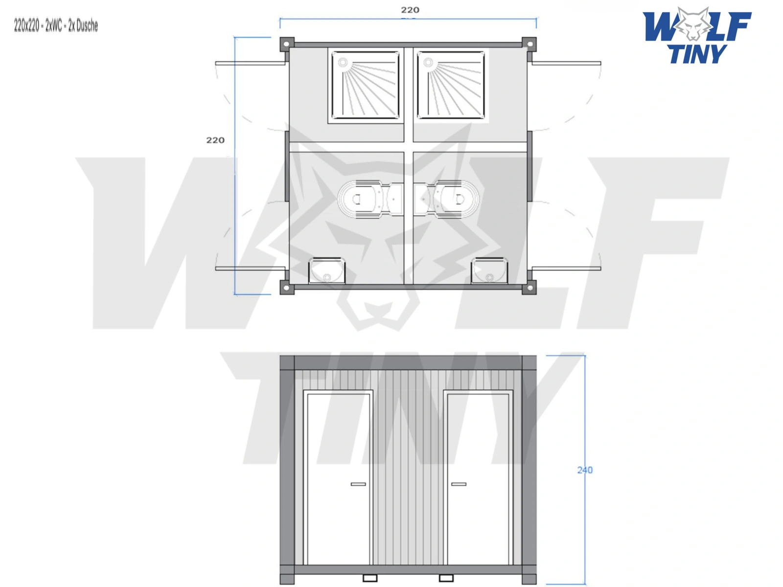 220x220 WC WC Dusche Dusche (DE)