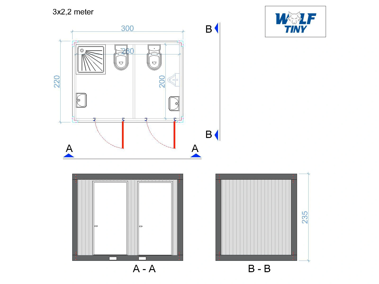 220x300 WC WC Dusche & Urinal (DE)