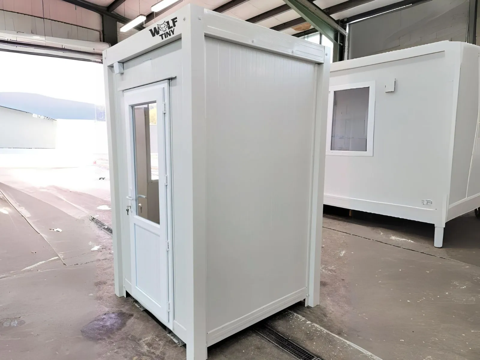 145x145 Weiss Pförtnercontainer (DE)