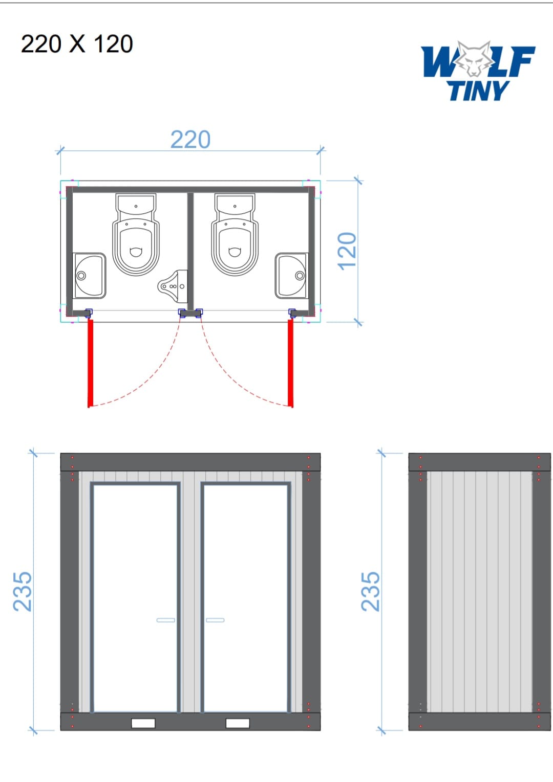 120x220 WC WC Urinal (DE)