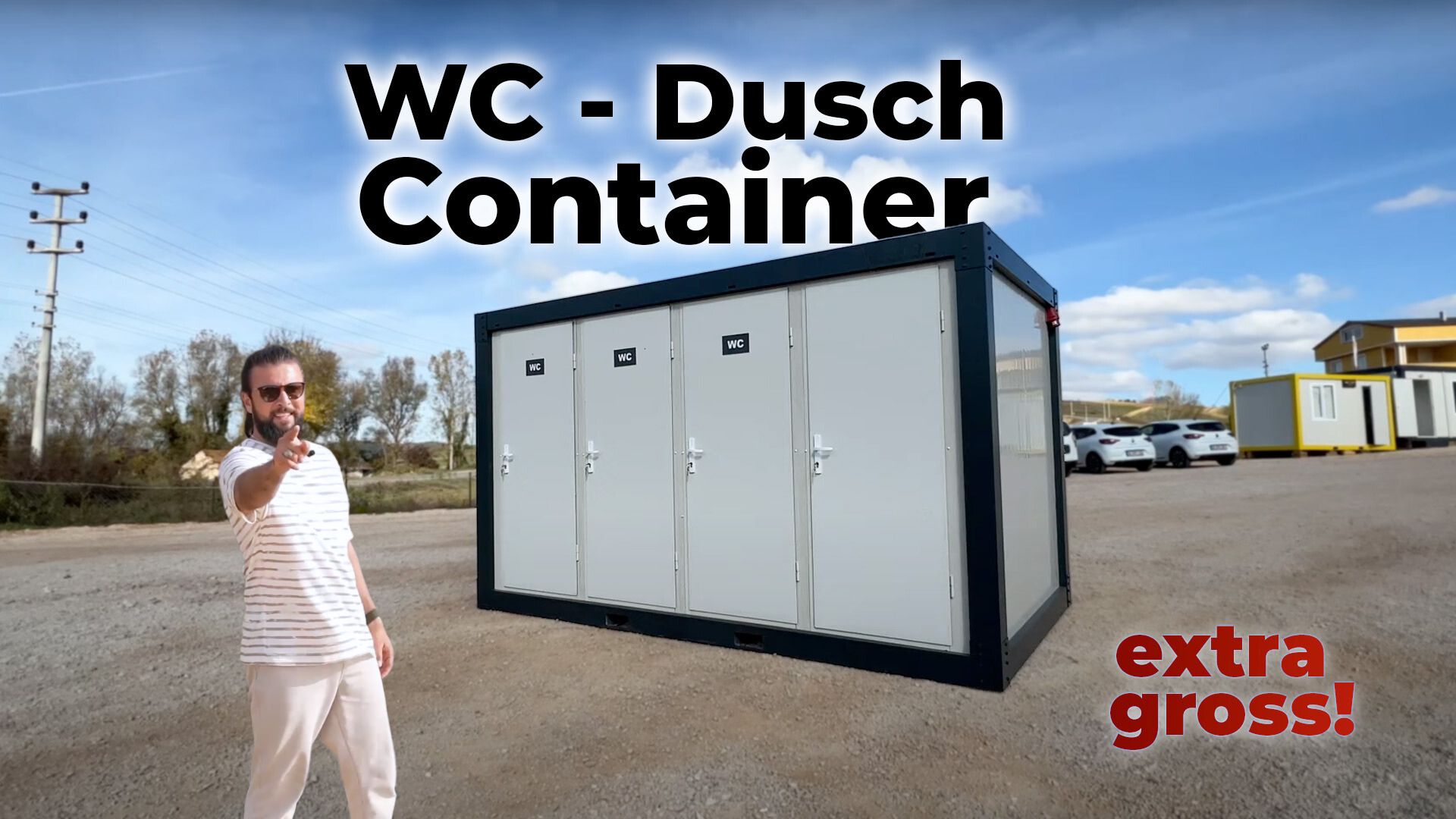 Wolf Tiny 220x400 8er-WC & Dusche Container – Maximale Kapazität für Großveranstaltungen und Baustellen